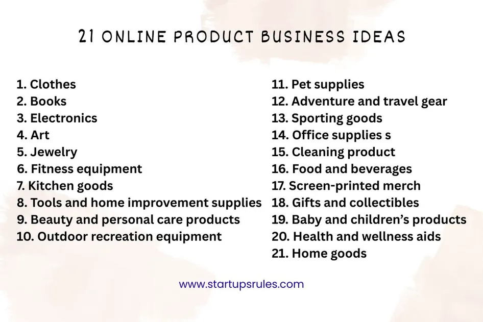 online business product ideas